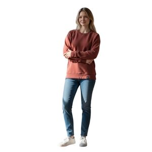 American Giant Pullover Sweatshirt In Red M